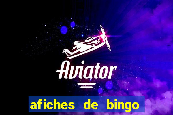 afiches de bingo para editar