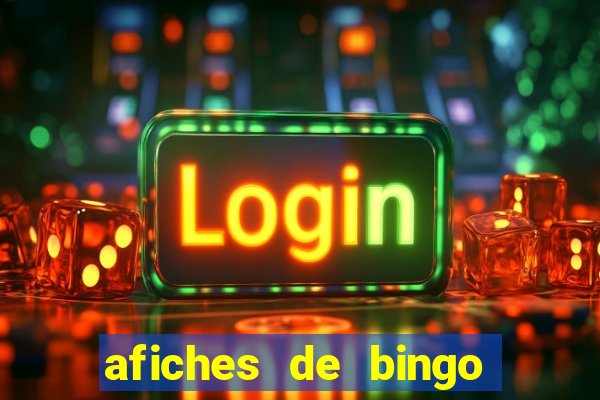 afiches de bingo para editar