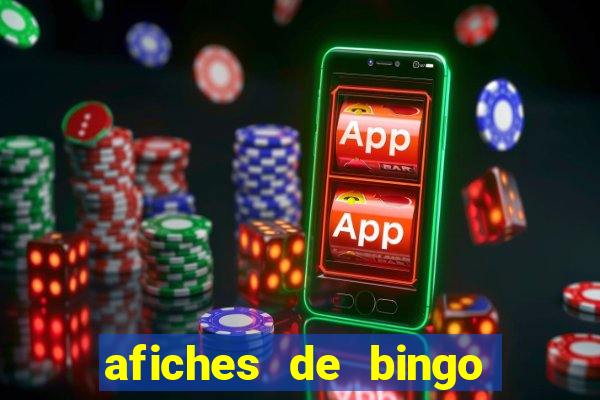 afiches de bingo para editar