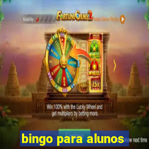 bingo para alunos