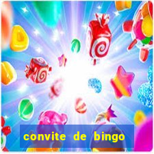 convite de bingo para editar