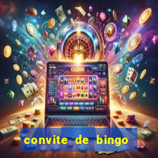 convite de bingo para editar