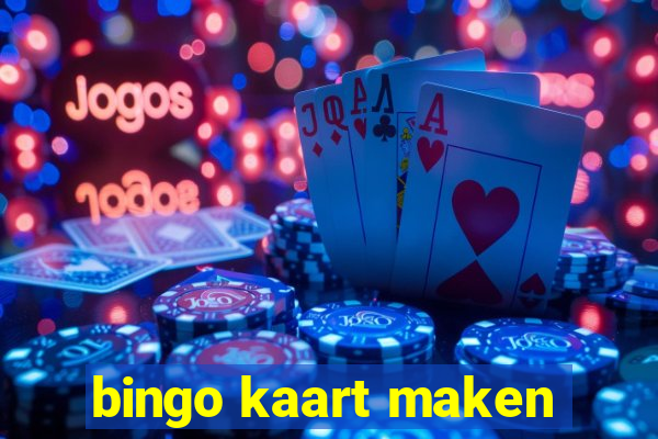 bingo kaart maken