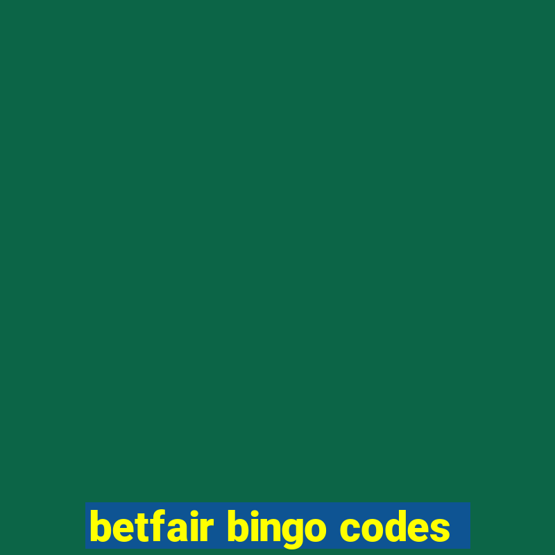 betfair bingo codes